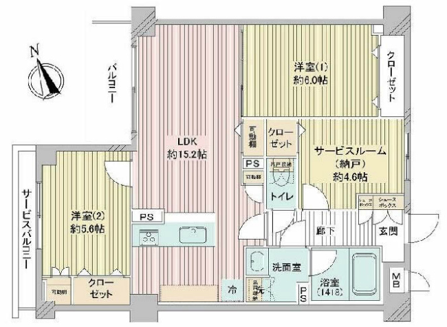 マイキャッスル府中西間取り