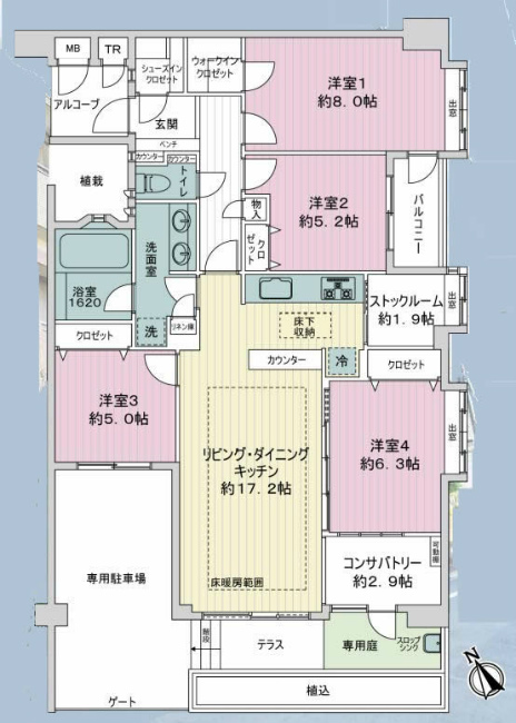 ルイシャトレ府中フェアリーコート間取り