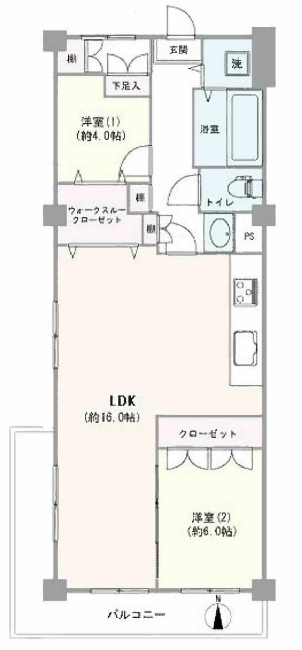 府中マンション間取り