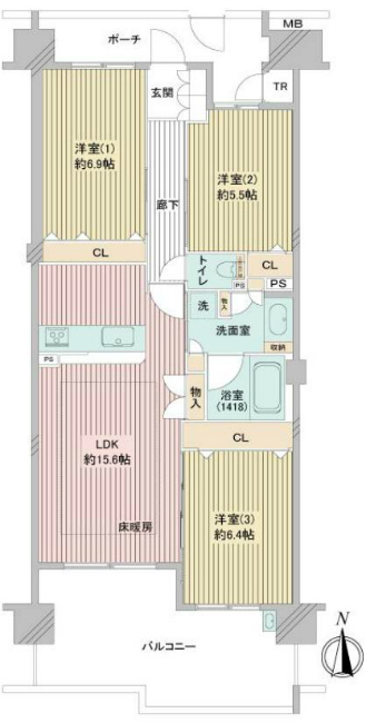 エルフォレストビューウィング間取り