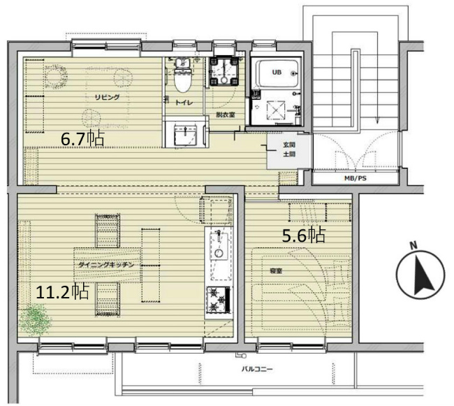 車返団地1街区(押立町2)間取り