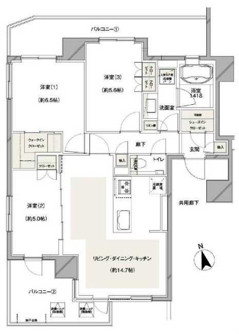 プレシス府中エンティア間取り