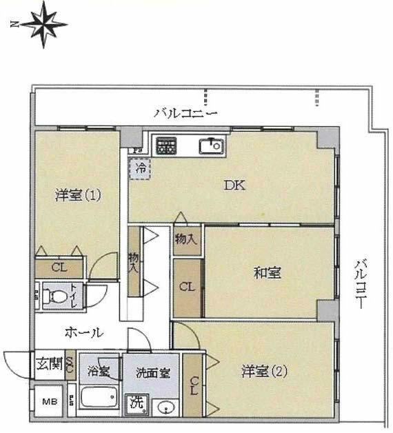 グレイスコート東府中間取り
