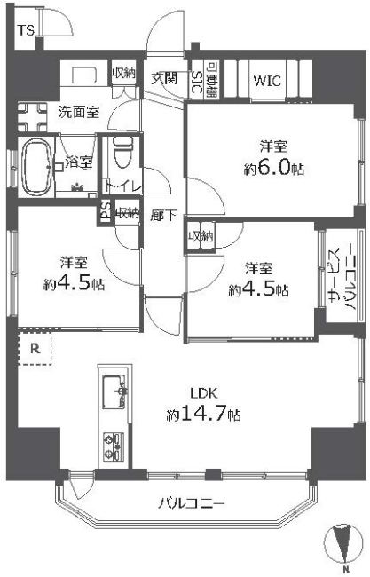 プレシス府中間取り