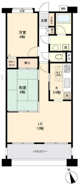 モナージュ府中白糸台間取り