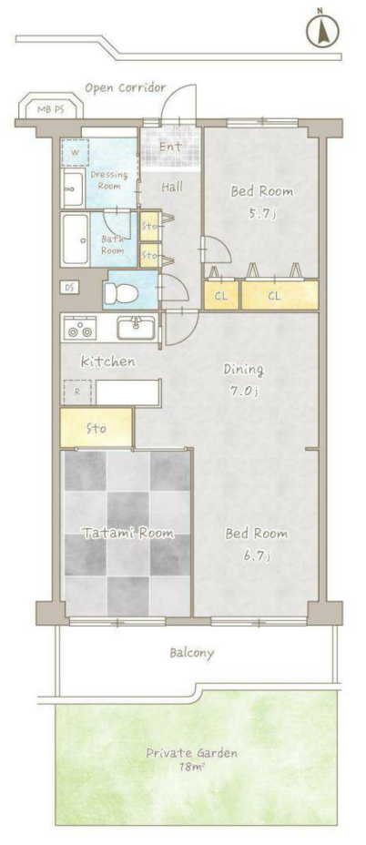 コープ野村府中是政間取り