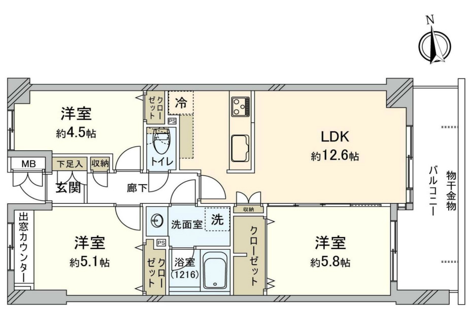 府中天神町パークホームズ間取り