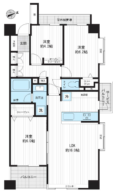 ステイツ府中けやき通り間取り