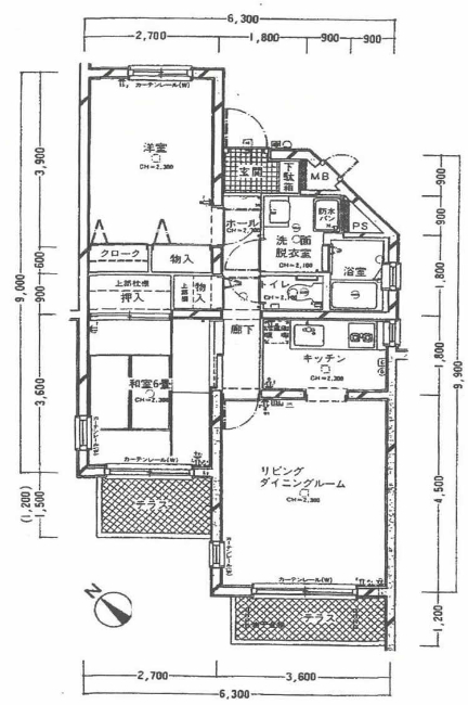 レヂオンス東府中間取り