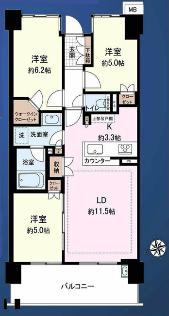 アデニウム府中白糸台間取り