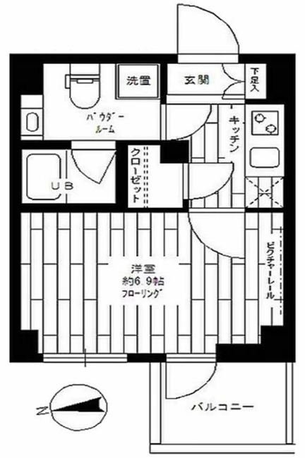 ステージグランデ府中東間取り