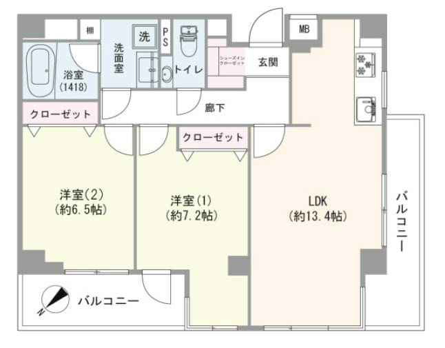 センチュリー府中南町間取り