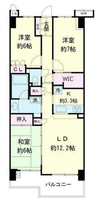 ルネファンタグラーレ府中是政間取り