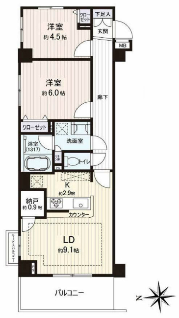 ザ府中ハウス間取り