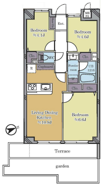 ライオンズマンション府中中河原間取り