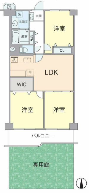 コープ野村府中是政間取り