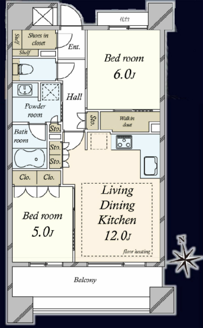 アトラスタワー府中間取り
