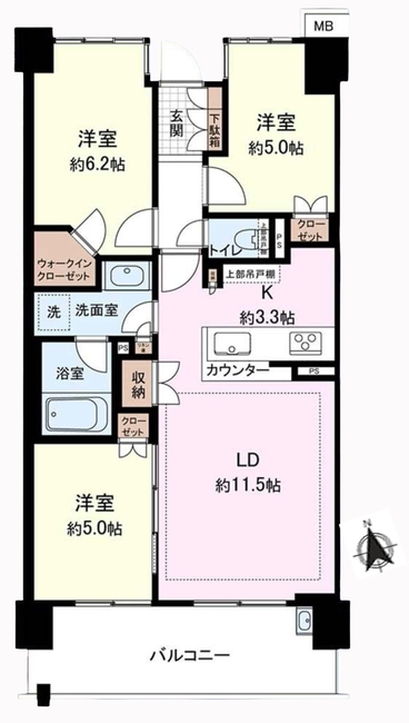 アデニウム府中白糸台間取り