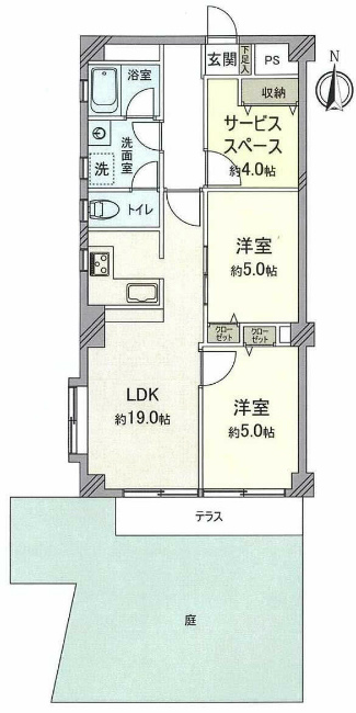 モナークマンション東府中（M-48629）の間取り図