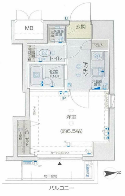 スパシエ府中駅前（M-48790）の間取り図