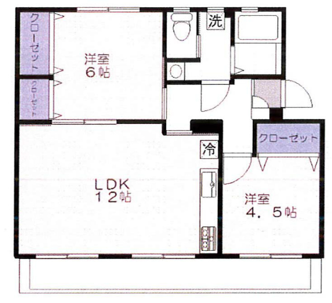 車返団地1街区(押立町2)（武蔵野台駅・M-49327）の間取り図