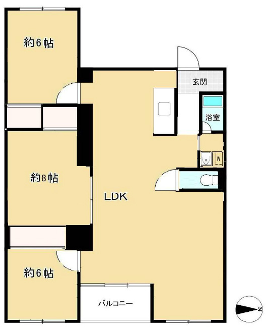 府中コーポラス（M-49593）の間取り図