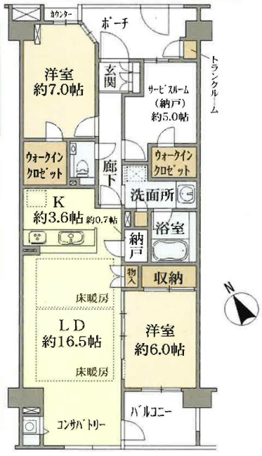 プラウド府中中河原（M-49729）の間取り図