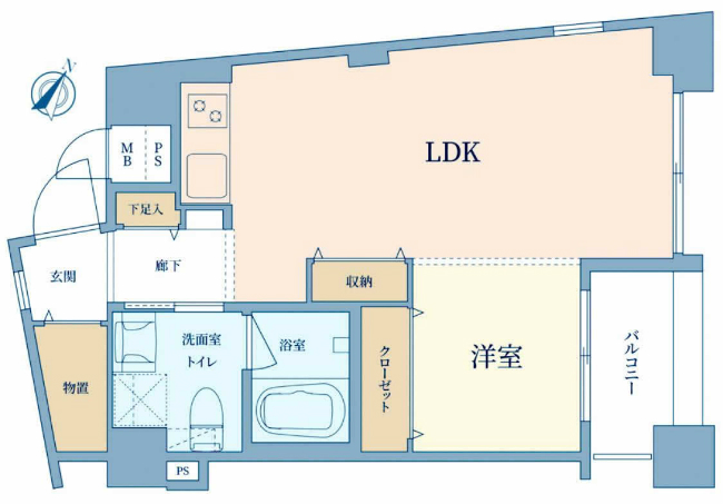 ドウエル府中本町（M-49762）の間取り図
