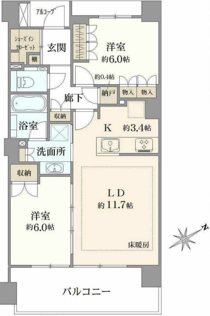 プラウド府中町（M-49788）の間取り図