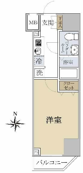 マーロ府中レジデンス＃Ｒ（M-49818）の間取り図