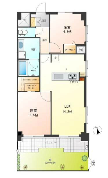 田園キャッスル府中（M-49822）の間取り図