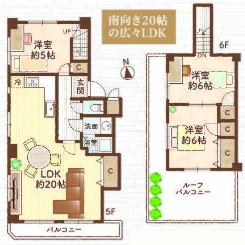 寿チェリーマンション（府中駅・M-49931）の間取り図