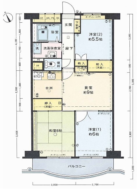 ヴェルドミール多摩川（中河原駅・M-49936）の間取り図
