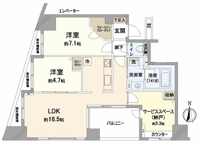 クリオ府中中河原（M-49938）の間取り図