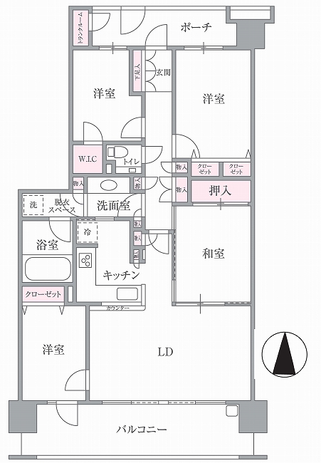 エフユニバース（北府中駅・M-49940）の間取り図