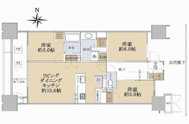 プレミスト府中（M-49959）の間取り図