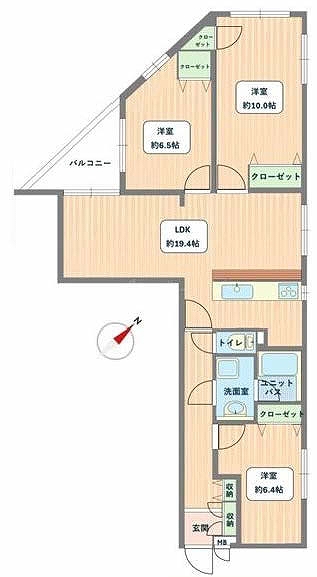 ライフネスト楓（分倍河原駅・M-49963）の間取り図