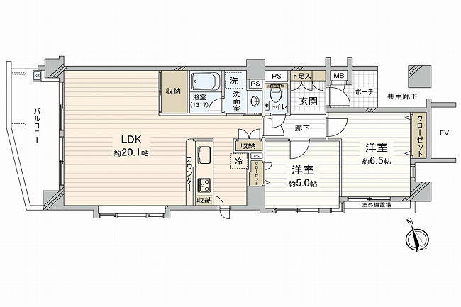 東府中駅前ダイヤモンドマンション（M-49988）の間取り図