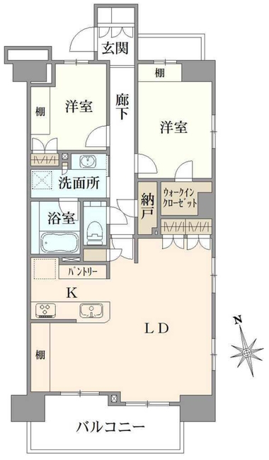 プラウド府中セントラル（M-50018）の間取り図