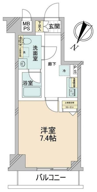 アイルプレミアム東京府中（中河原駅・M-50027）の間取り図