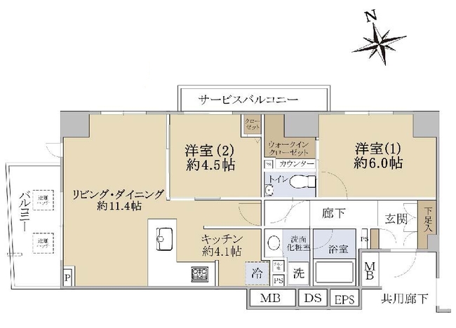 プレディア府中西府（M-50032）の間取り図