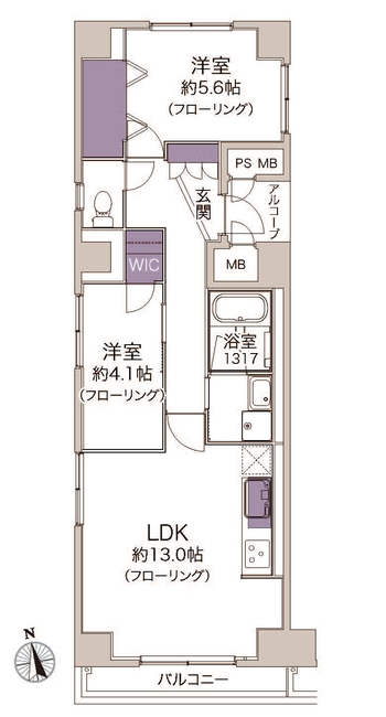 デュオ府中（M-50035）の間取り図