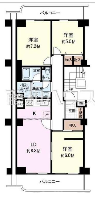 ニューライフマンション武蔵野台Ｅ棟（M-50054）の間取り図