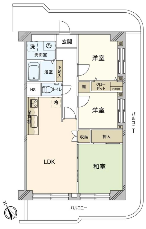 日商岩井府中マンション（東府中駅・M-50107）の間取り図
