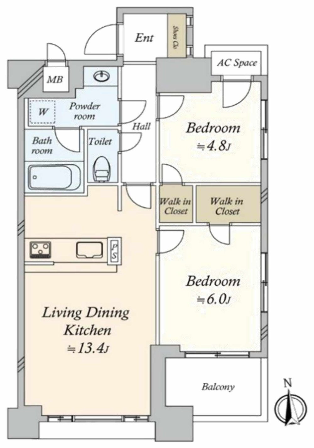 サンヴェール府中（M-50119）の間取り図