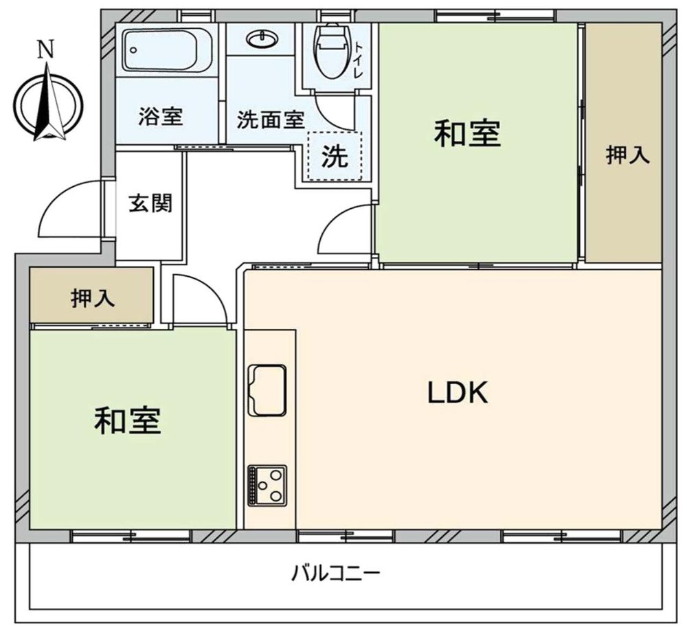車返団地3街区(白糸台4)（武蔵野台駅・M-50137）の間取り図