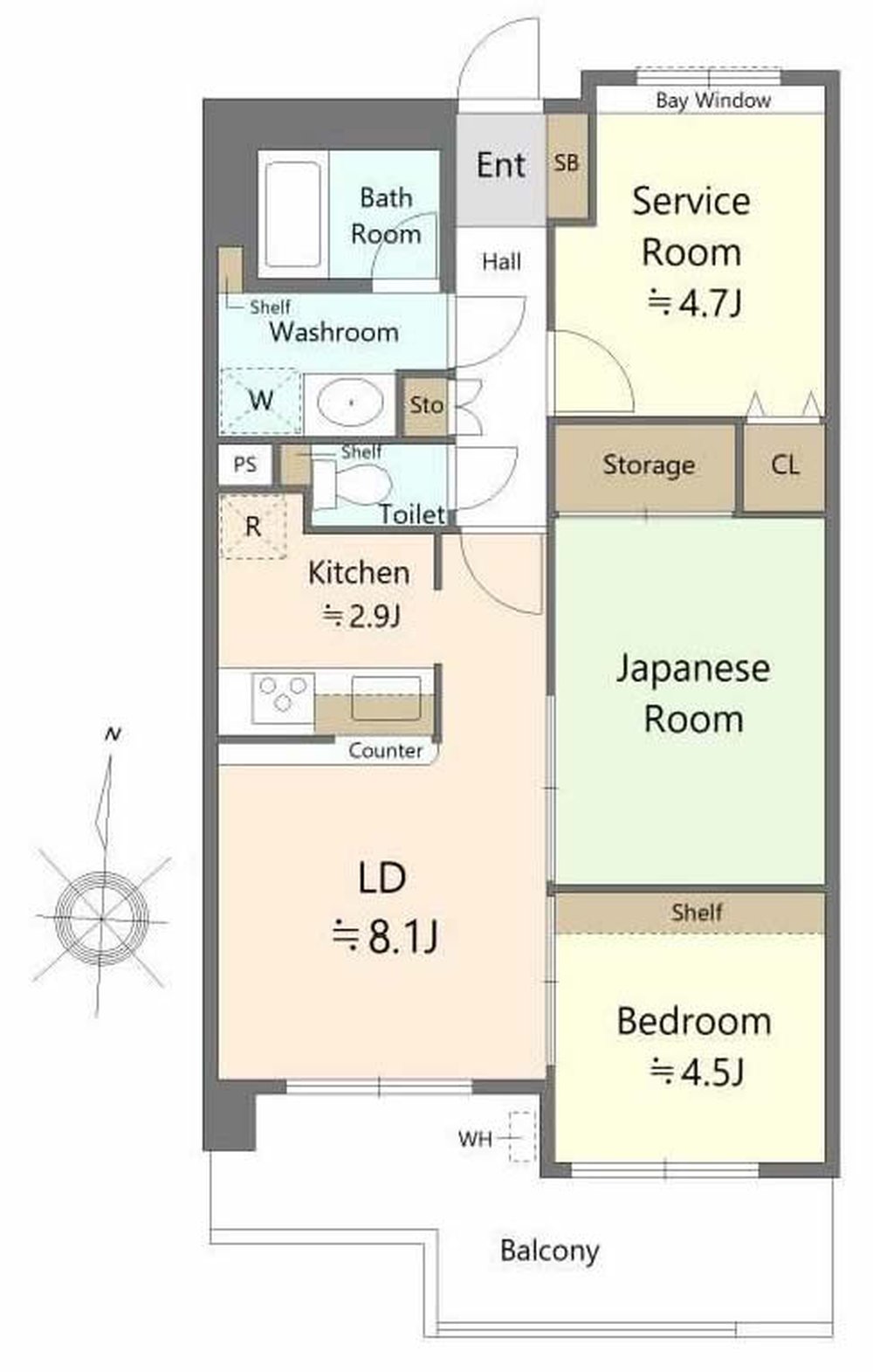 ライオンズマンション府中是政（M-50138）の間取り図
