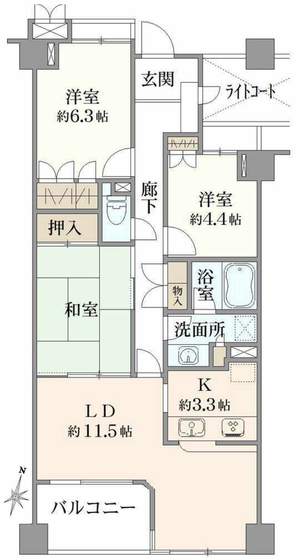 ステーザ府中中河原（M-50152）の間取り図