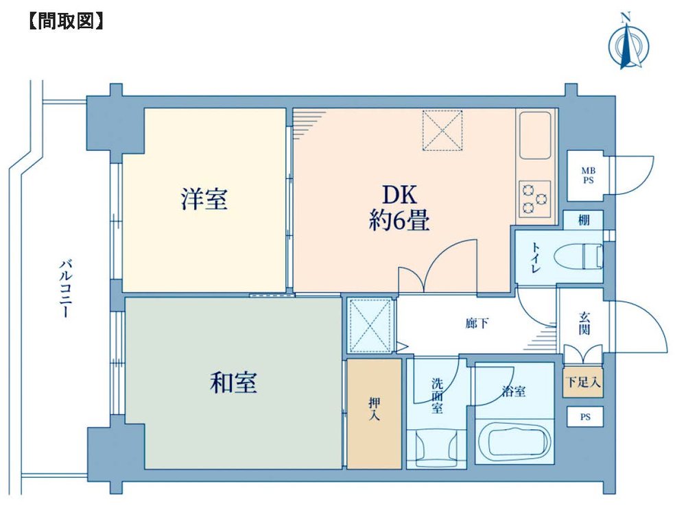 ライオンズシティ府中（M-50178）の間取り図