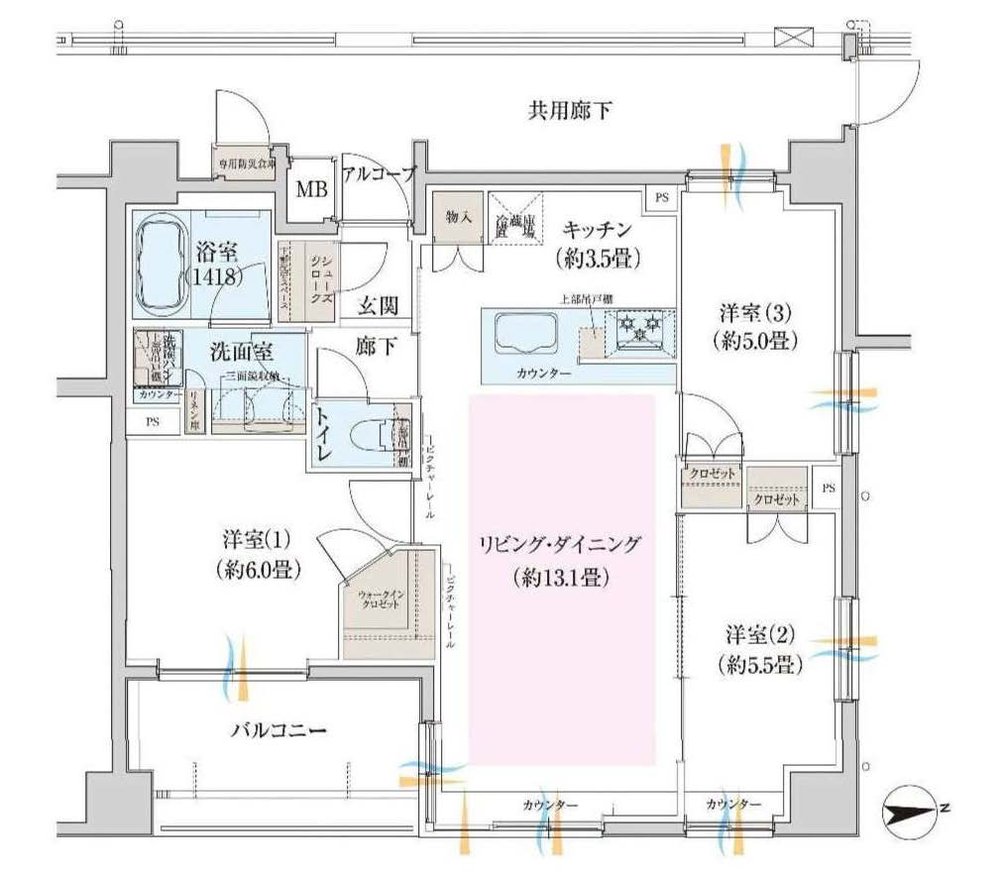 アーデル府中白糸台通り（武蔵野台駅・M-50185）の間取り図